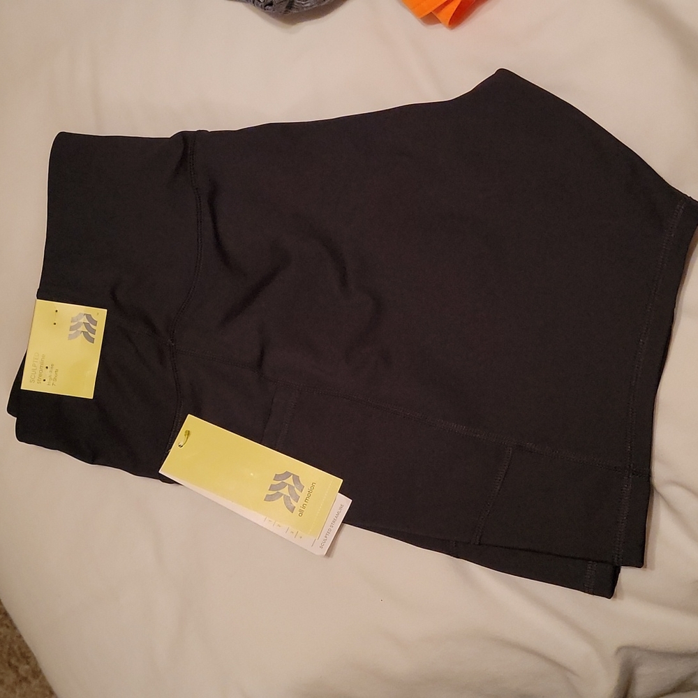 All in Motion athletic shorts, size 2xl, 7 inch length, biker shorts.